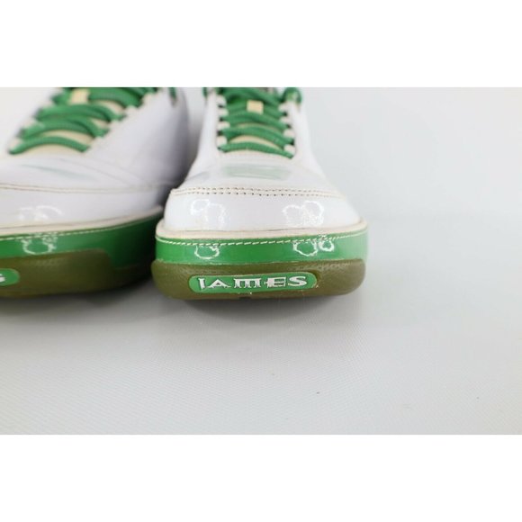 Vintage Nike Air Zoom Lebron Low Leather Shoes Sneakers Grass White Mens 11.5 main image 9